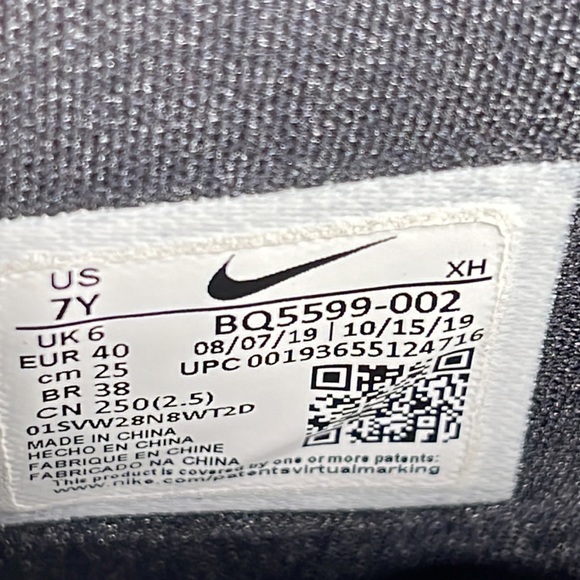 Nike Kyrie 6 BLack Red White Size 7Y / Women’s 8.5 - Picture 8 of 8